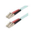 thumbnail image 1 of StarTech.com 20m (65ft) LC/UPC to LC/UPC OM4 Multimode Fiber Optic Cable, 50/125��m LOMMF/VCSEL Zipcord Fiber, 100G Networks, Low Insertion Loss, LSZH Fiber Patch Cord - Patch cable - LC/UPC multi-mode (M) to LC/UPC multi-mode (M) - 20 m - fiber optic - duplex - 50 / 125 micron - OM4 - halogen-free, up to 100 Gbps data transfer rate - aqua, 1 of 4