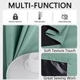 thumbnail image 4 of Chmadoxn Home Decor, Polyester Pongee Laminated Light-blocking Curtains Perforated Style Bedroom Concise Sun Protection Curtains Heat-Insulating And Soundproof Curtains Polyester Blackout Curtains, 4 of 6
