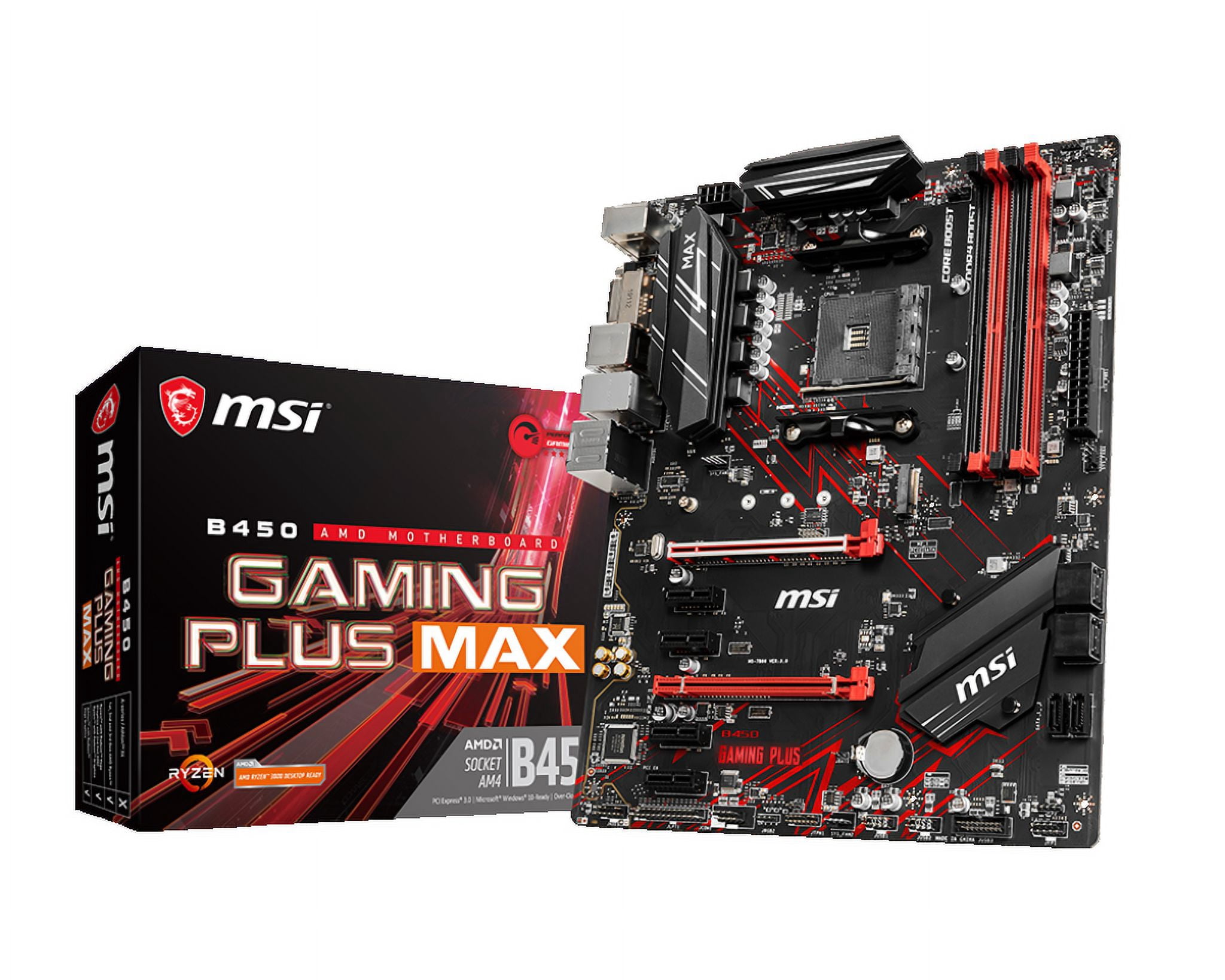 MSI AMD ATX Gaming Motherboard, B450 GAMING PLUS MAX, AM4, DDR4