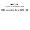 thumbnail image 2 of CMX Front Rear Ceramic Disc Brake Pads and Wear Sensors Kit (7Pc) for Car 2012 Mercedes-Benz C250 1.8L Without Sport Package KCW-101363, 2 of 11