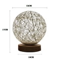 thumbnail image 3 of Jusqu'à 65 % de Rabais Lampe Lune en Rotin à DEL avec Recharge USB 3D pour Table et Bureau, 3 of 4