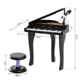 thumbnail image 5 of Qaba Mini Black Electronic Musical Piano, 5 of 5