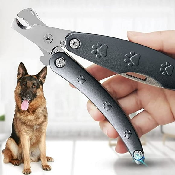 Dog Nail Trimmers for Anxiety Sensitive Dogs Quiet Sharpest Smoothest Fold multifunctional Dog Nail Clippers Heavy Duty Metal Dog Nail Trimmer for Dogs with Thick Toenail