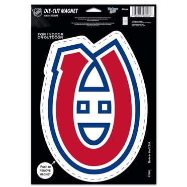 Aimant découpé avec logo des Canadiens de Montréal 6,25" x 9"