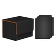 thumbnail image 2 of Boîte pour Jeu de Cartes avec Fermeture Contenant de Cartes de Collection Porte-Cartes Noir Orange, 2 of 8