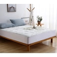 thumbnail image 5 of Mocassi Rayon Derived from Bamboo Mattress Pad, Soft & Plush Topper, Breathable Cool-Flow Technology, Fits Mattresses up to 16" Deep, Bamboo Mattress Pad, Queen, Green, 5 of 5