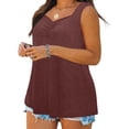 thumbnail image 4 of Birdeem Camisole pour Femmes Mode pour Femmes Couleur Unie Sans Manches à Col en V Camisole, 4 of 12