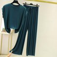 thumbnail image 1 of SDNall Pyjama d'Été pour Femme, Ajusté, Ample, Décontracté, Col Rond, Polyvalent, Amincissant, 1 of 9