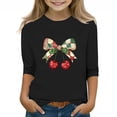 thumbnail image 1 of YUNAFFT Garçons et Filles T-Shirts à Imprimé de Noël 3-12 Ans Décontractés à Manches Courtes Extensibles Type Coton à Col Rond, 1 of 3