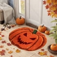 thumbnail image 2 of HHBEAUTY Halloween Bathroom Rug, Fall Pumpkin Bath Mat Water Absorbent Non-Slip Washable for Shower Tub Microfiber Washable Absorbent Carpet Autumn Halloween Thanksgiving Home Kitchen Decoration, 2 of 6