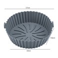 thumbnail image 2 of 2 Pcs Doublures en Silicone pour Friteuse à Air Chaud Réutilisables Panier de Remplacement pour Friteuse à Air pour Cuisine (Jaune), 2 of 9