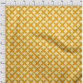 thumbnail image 4 of oneOone Velvet Mustard Yellow Fabric Check Sewing Craft Projects Fabric Prints By Yard 58 Inch Wide, 4 of 4