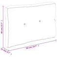 thumbnail image 4 of vidaXL Pallet Cushion Cream 50x40x12 cm Fabric, 4 of 5
