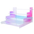 thumbnail image 1 of Transparent Acrylic Perfume Organizer 4-layer Dazzling Makeup Organizer Nail Polish Holder Perfume Stand Action Figure Display Riser, 1 of 8