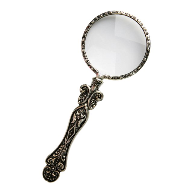 lionlar Mini Jewelry Magnifier Optical Glass Shatterproof Design with Handle Lightweight