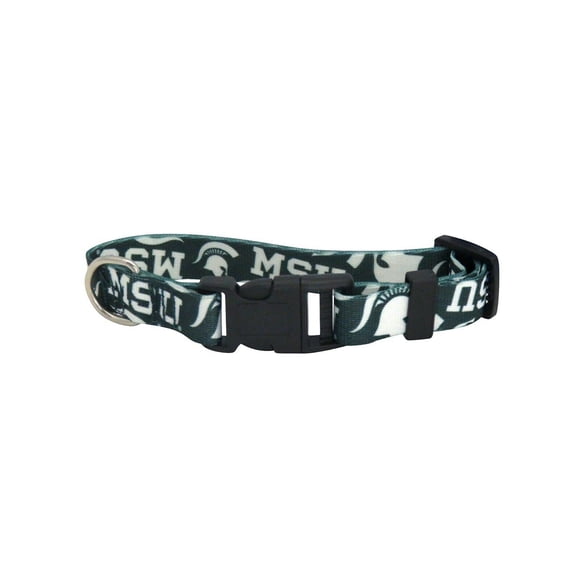 Littlearth NCAA Michigan State Spartans Pet Collar, Team Color, Medium