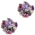 thumbnail image 2 of Wweixi Whimsical Blooms Low Maintenance Artificial Flower Collection Realistic purple LH001 2Set, 2 of 6