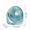 thumbnail image 2 of Portable Fan Rechargeable High Power Cool Small Fan, Desktop Silent for Office Student Dormitory, USB Charging Adjustable Speed, Compact Lightweight for Indoor Outdoor Use, 2 of 3