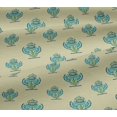 thumbnail image 5 of oneOone Viscose Jersey Fabric Floral Block Print Fabric By Yard 60 Inch Wide, 5 of 5