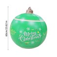 thumbnail image 3 of PEONAVET 24 Inch Giant Inflatable Christmas Ball Large Outdoor Blow Up Inflatables for Yards Lawns Porches Gardens Front Door Decorations(Green), 3 of 5