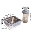 thumbnail image 3 of Boîte à Lunch Portable en Plastique avec Cloison Intégrée, Boîte Bento Multifonctionnelle pour Aliments Légers, 3 of 3