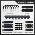 thumbnail image 4 of 4PCS Roof Box U-Bolt Clamps, Universal Metal Rooftop Cargo Carrier Rack Bolts, 85mm Internal Width Car Van Mounting Fitting Kit, U-Bracket Clips with 8 Lock Nuts, 4 of 6