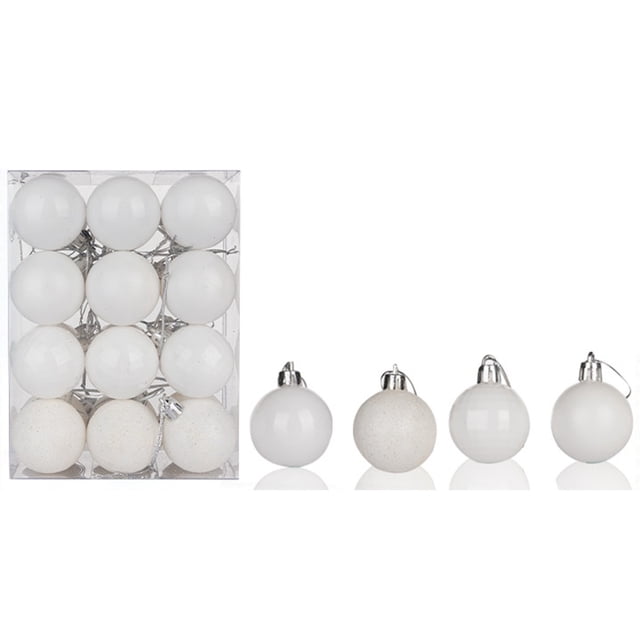 Lefu 24Pcs/Set 40mm Christmas Xmas Tree Ball Bauble Hanging Home Party Ornament Decor