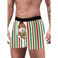thumbnail image 3 of FAROOT Men? s Underpants Cartoon Patterns Print Middle Waist Boxer Briefs, 3 of 7