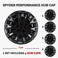 thumbnail image 3 of 4 Pcs 15 Inch Wheel Hub Caps, Universal Fit Snap On R15 Wheel Rim Cover Full Protection Stylish Look for Most Cars Truck SUV, 3 of 7
