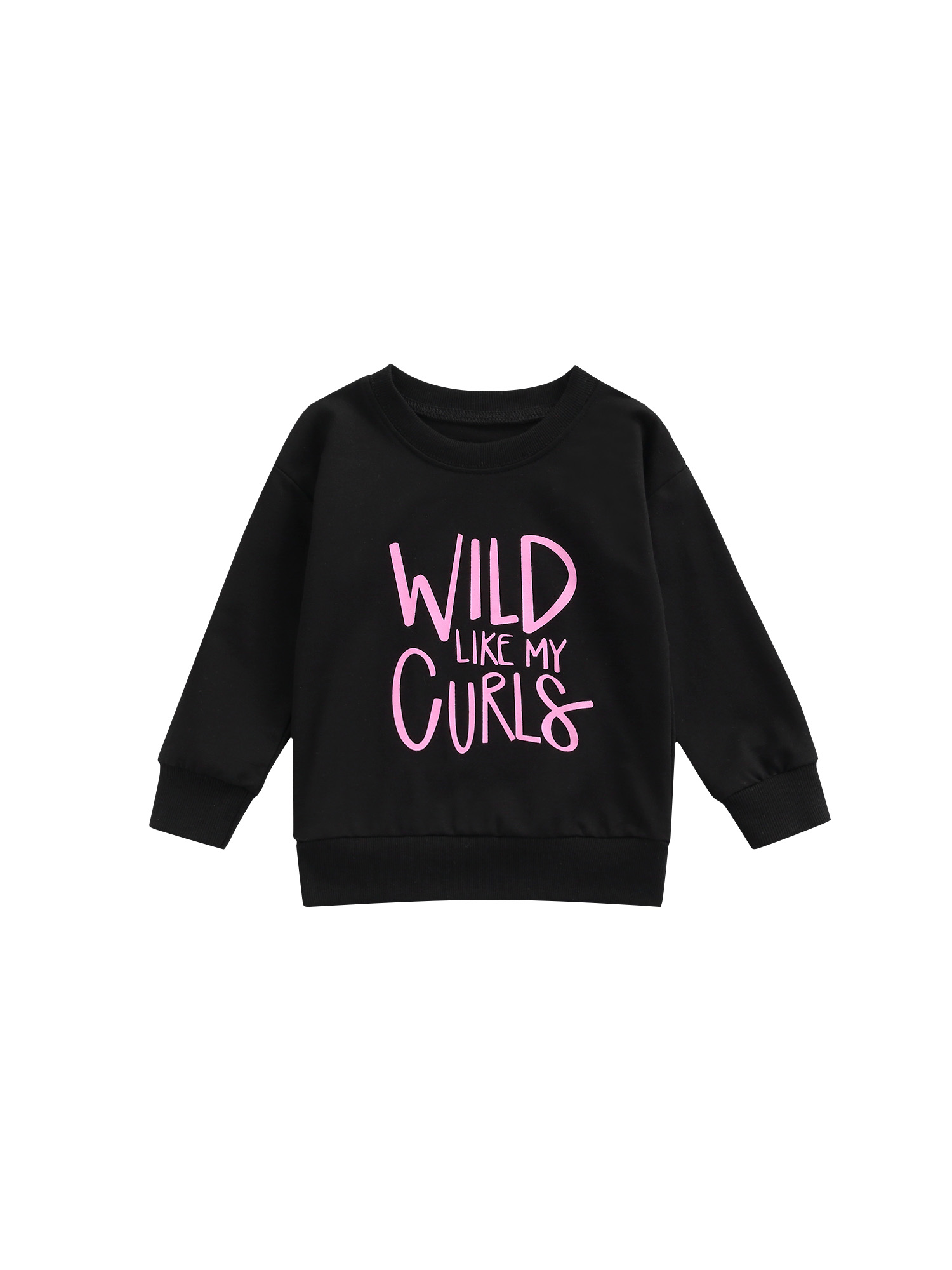 TheFound Chandails pour Bébé avec Lettres « WLID LIKE MY CURLS »