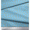 thumbnail image 2 of Soimoi Rayon Crepe Fabric French Horn Musical Instrument Print Fabric by The Yard 46 Inch Wide, 2 of 3