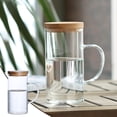 thumbnail image 2 of Glass Water Pitcher With Lid Handle Juice Jug for Cold Beverages Glass Jug for Serving Water Juice and More, 2 of 5