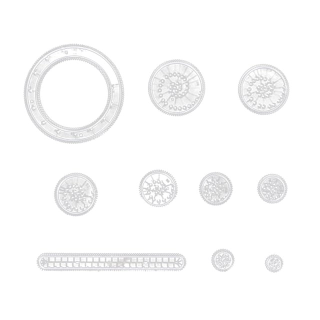 Flourishing Scale Board Universal Ruler Drawing Set Doodle Pattern Drawing Board Set 5ml