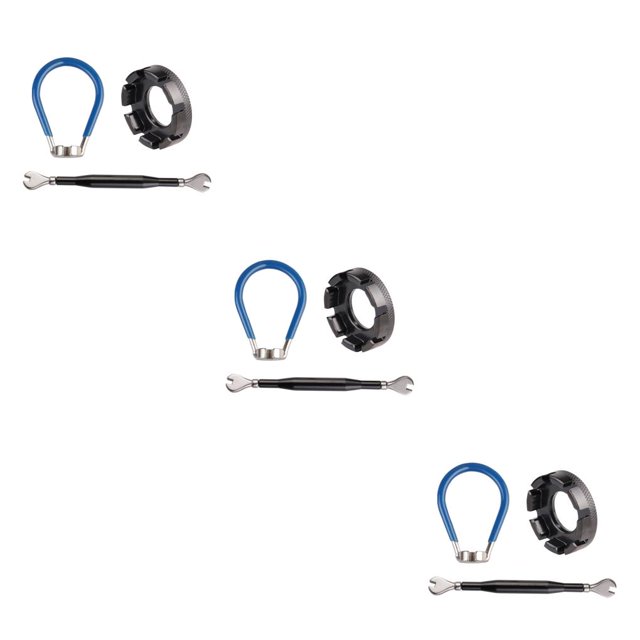mmirethe Bicycle 8 Way Wrench Key Wheel Rim Spanner Repair Tools Road Bike Hand Tool Kit Accessories for Adjust Bicycles Black 3Set