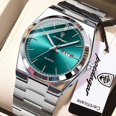 Poedagar Man Wristwatch Sport Quartz Stainless Steel Male Watches Waterproof Date Watch