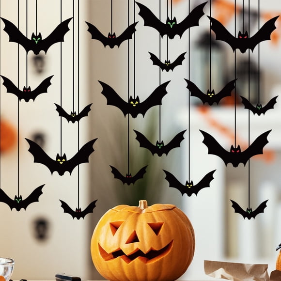 Halloween Decorations Bat Banner Scary Hanging Garland Party Supplies for Home Living Room Event