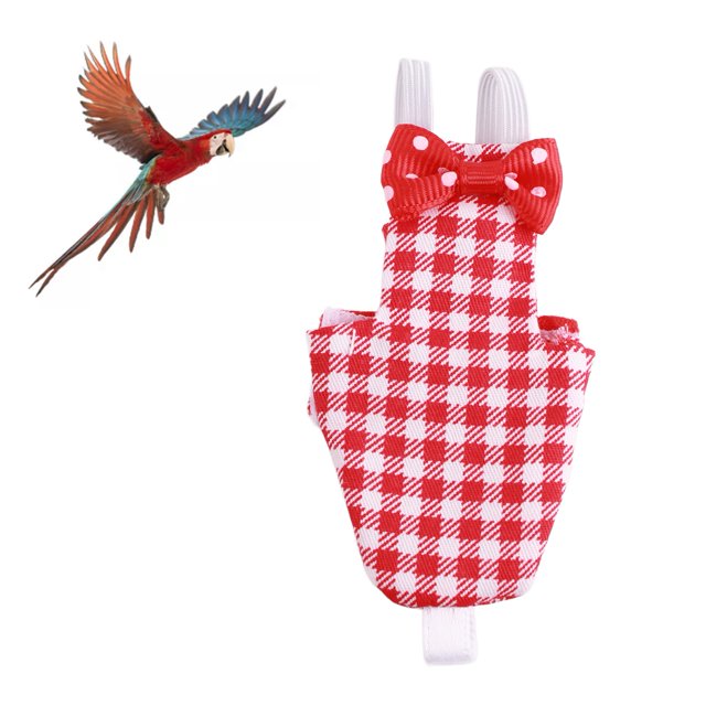 Parrots , Waterproof Soft Adjustable Tight Bird Pilot Clothing For Budgies For Macaw For Parakeet XS,S,M,L