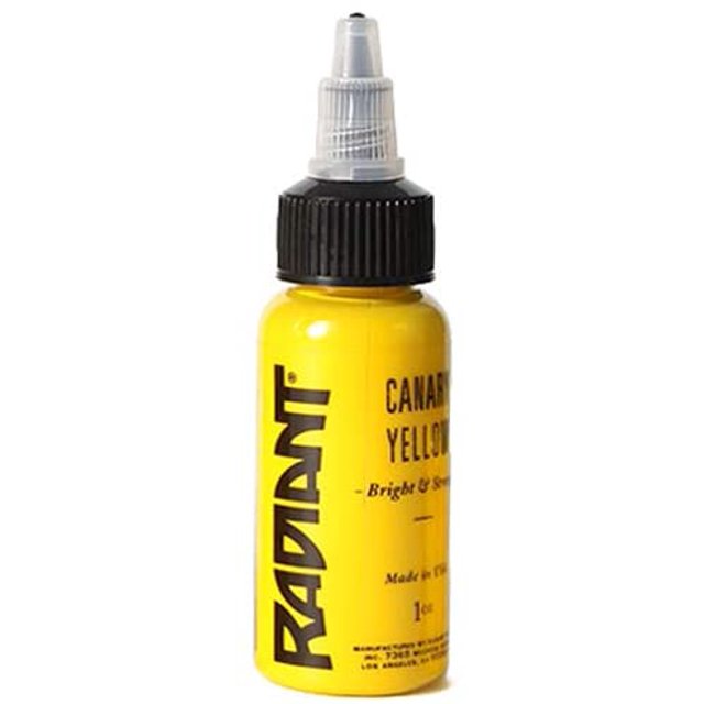 Radiant Colors Encre à Tatouage - Jaune Canari 1 Oz