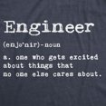 thumbnail image 2 of Mens Engineer Definition Tshirt Funny Sarcastic Science Tee (Heather Navy) - S, 2 of 3