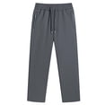 thumbnail image 1 of Men's Fleece Lined Sweatpants Open Bottom Waterproof Winter Thermal Athletic Pants Zipper Pockets Outdoor Sports Trousers Dark Gray M, 1 of 7