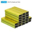 thumbnail image 3 of Unique Bargains Staples for Stapler, 4 Pack(1000Pcs Staples Per Pack) 26/6 Standard 1/4 Inch Length Staples Jam Free Yellow, 3 of 7