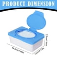 thumbnail image 3 of Distributeur de Lingettes Rechargeables avec Couvercle à Boucle, Lot de 2, Contenant en Plastique, Conception d'Étanchéité Antidérapante pour Adultes, 3 of 9