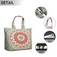 thumbnail image 3 of Healing Ornament Mala Duffel Trippy Artistic Abstract Weekender Bag with Geometric Design, Meditation Space Focused, 3 of 5