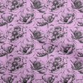 thumbnail image 1 of oneOone Georgette Viscose Amethyst Fabric Floral Craft Projects Decor Fabric Printed By The Yard 42 Inch Wide, 1 of 4