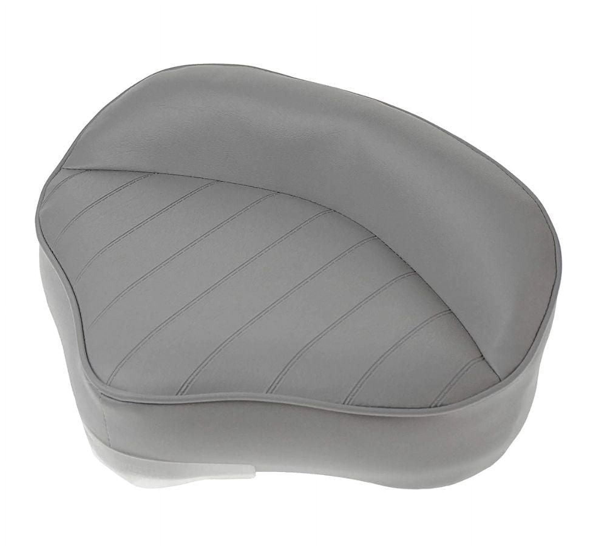 Blue Dog Marine Pro Siège moulé sur pied (gris), siège moulé 38,1 cm (L) x 30,5 cm (P) x 15,2 cm (H), siège de pont moulé standard à 4 boulons