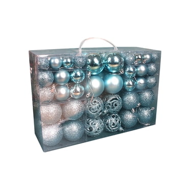 Pisexur Christmas Ball Ornaments 100pcs Christmas Tree Decorations Set Shatterproof Christmas Balls Ornaments for Wedding Holiday Christmas Decorations