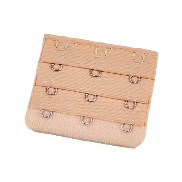Extension Strap Bra Extender Buckle 3 Hook Women Accessories Practical Elastic Multicolor Clips Tight 3 Rows Underwear golden flesh color