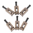 thumbnail image 4 of 6 Pcs Selle de Rouleau pour Guitare Électrique, Selles de Rouleau de Pont Tremolo Réglables Ponts du Système Tremolo Pièces de Rechange Bronze, 4 of 8