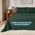 thumbnail image 4 of Flannel Sheet Set  Cotton  Velvety Soft Heavyweight - Double Brushed Flannel - Deep Pocket (Queen  Grey), 4 of 9