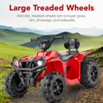 thumbnail image 2 of Best Choice Products VTT Électrique 12 V pour Enfants, Jouet Quad 4 Roues avec Audio Bluetooth, Vitesse Maximale de 2,4 Mi/h, Pneus à Bande de Roulement, Phares DEL, Radio - Rouge, 2 of 7